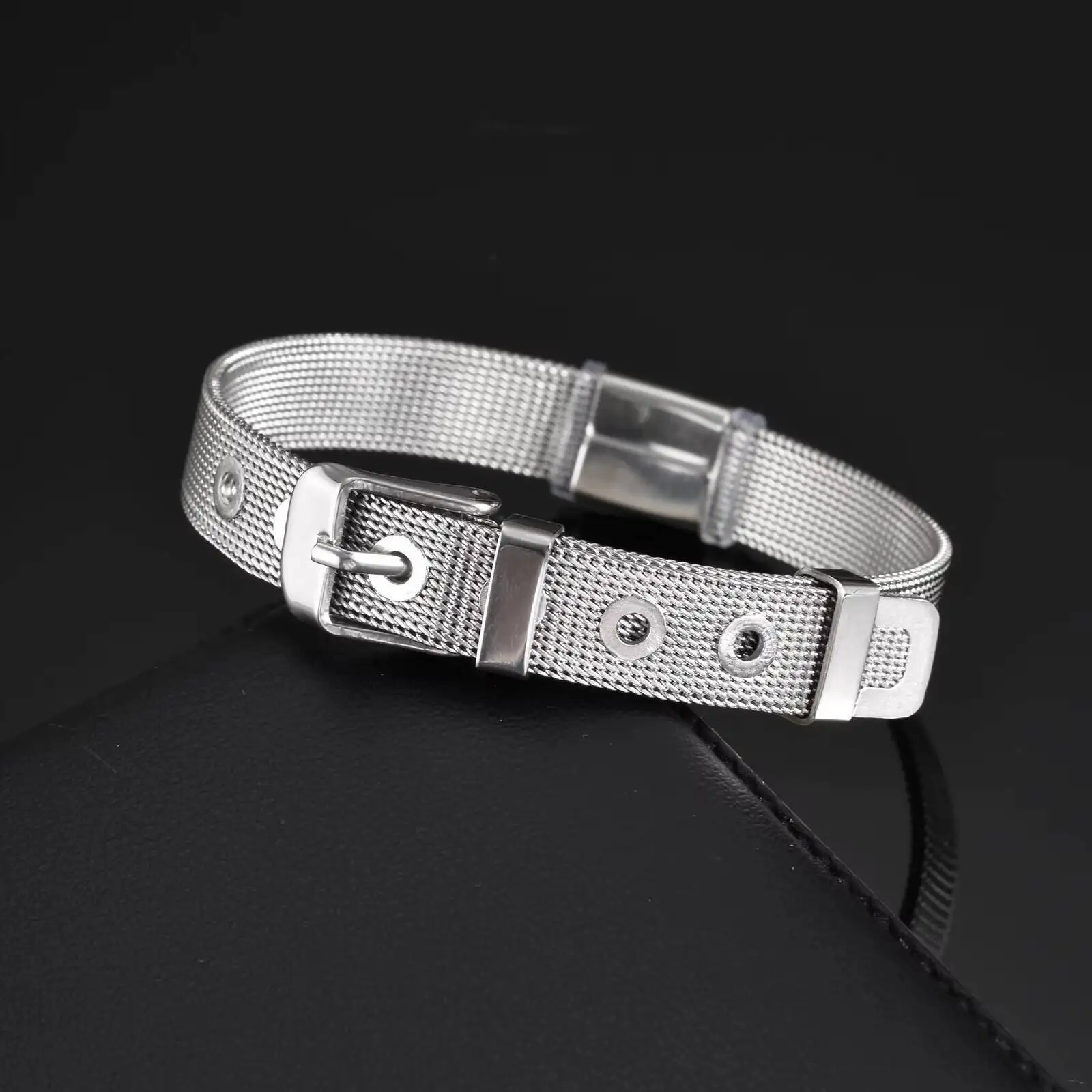 ドイツの鷲のブレスレット、男性、男の子用、ステンレススチールメッシュ調節可能なリストバンド、ドイツのジュエリーギフト