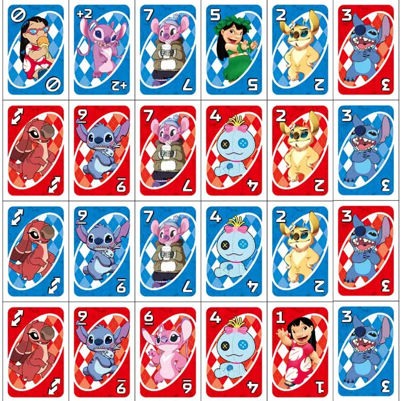 Mattel Games-Jogo de Cartas UNO LILO & STITCH, Noite em Família, Apresentando Gráficos Temáticos para Programas de TV, uma Regra Especial para 2-10 Jogadores