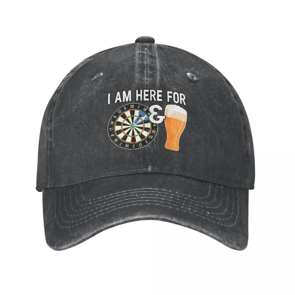 Sono qui per freccette e birra cappello da Cowboy visiera alla moda cappelli da sole per donna uomo