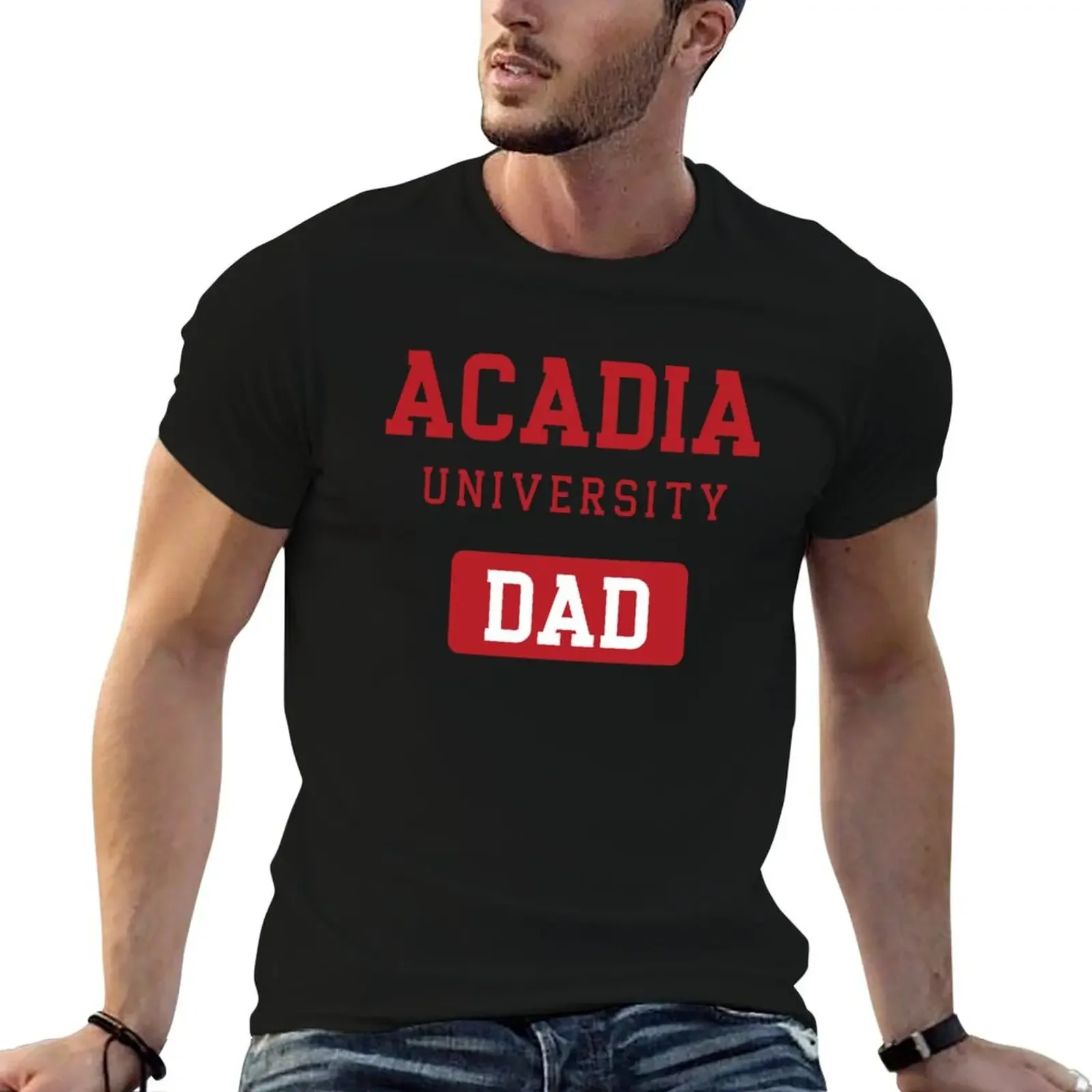 Copy of Acadia University Classic Dad T-Shirt anime tshirt graphic t shirts shirts graphic tee mens plain t shirts