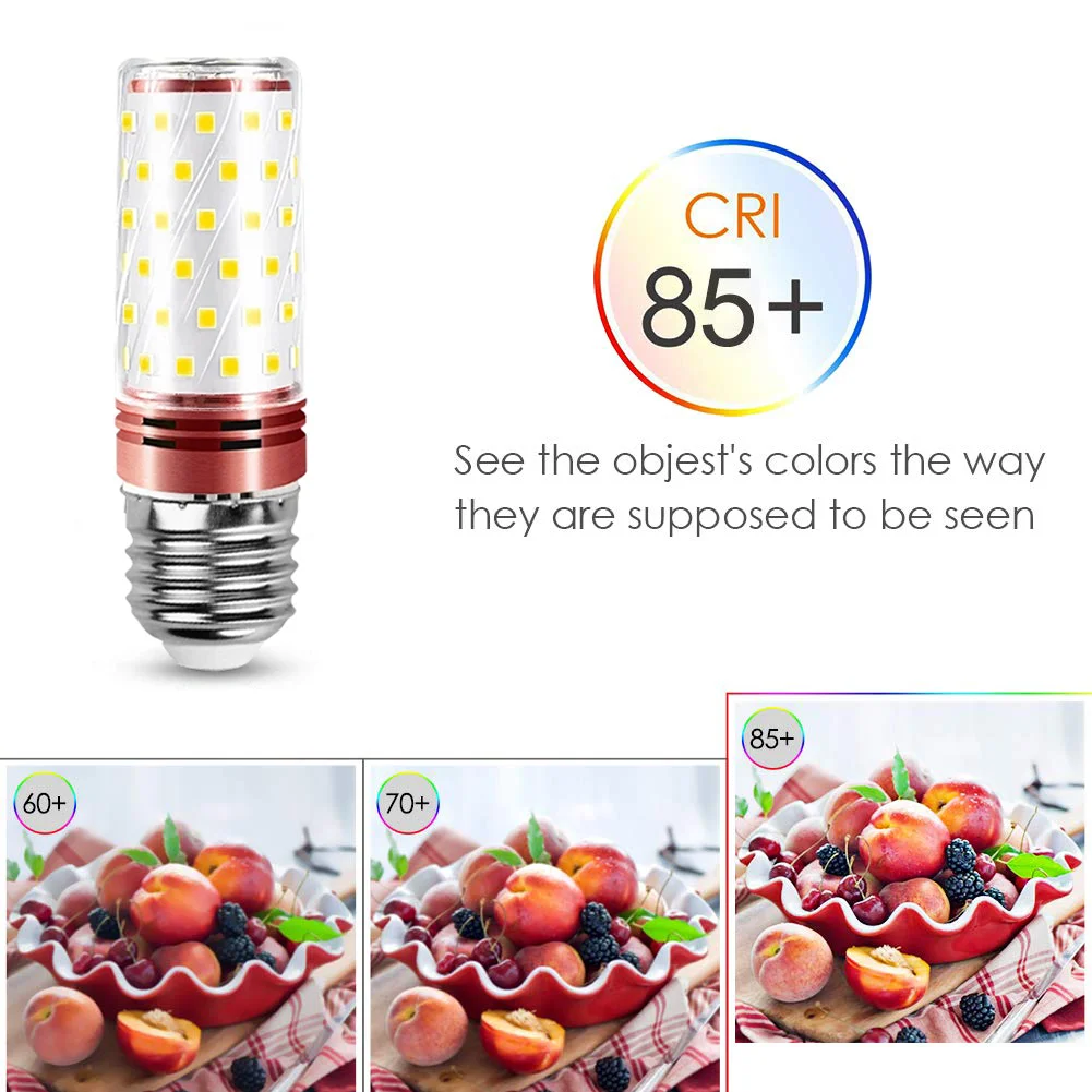 4PCS LED Corn Bulb E27 E14 Light Bulb Crystal Lamp Chandelier Candle Light For Home Decoration