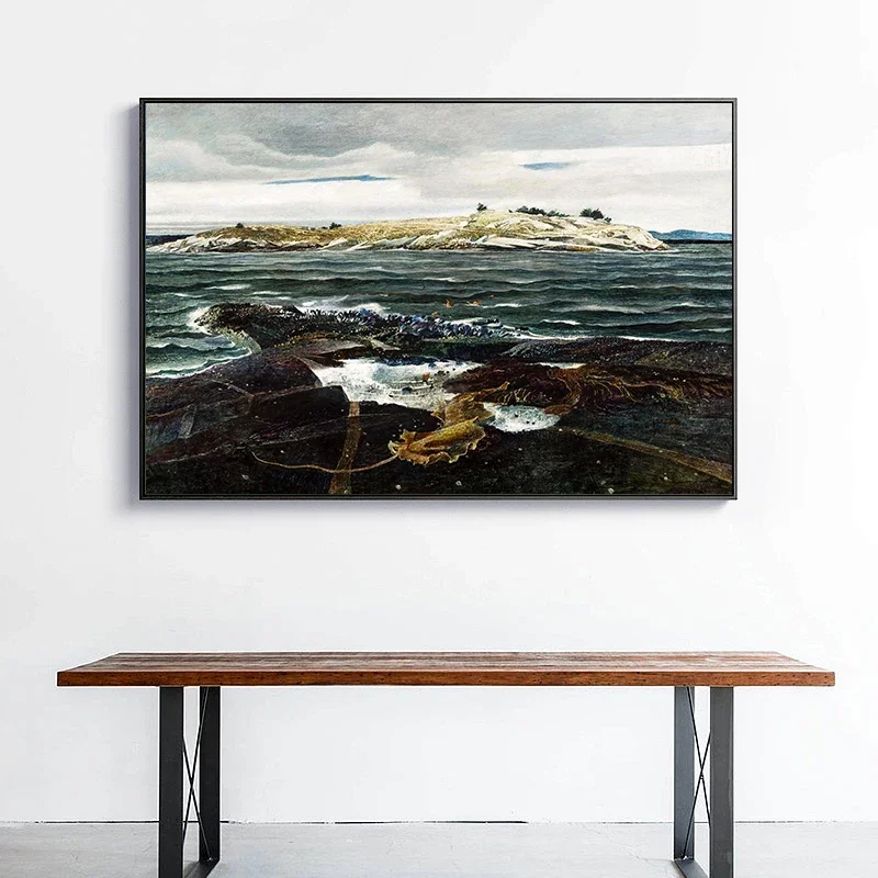 فن جداري بسيط اسكندنافي, كلاسيكي, خمر, مايكل ويث, hd, طباعة ملصق قماش, ديكور المنزل, غرفة النوم, غرفة المعيشة #5