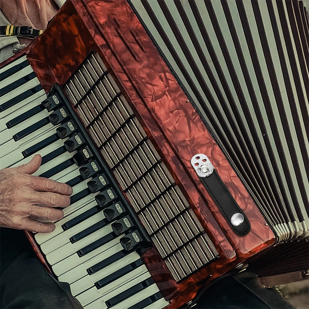 

2Sets Sturdy Accordion Straps Cowhide Steel Material Easy Install for Stable Playing Experience Accessories Accordion Supply