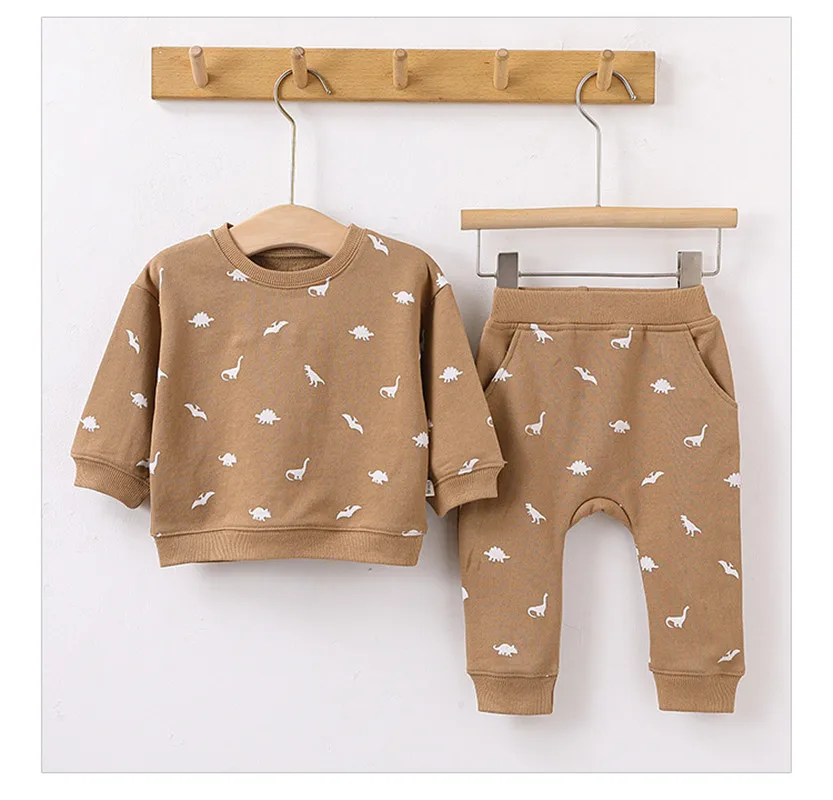 Autumn Winter Baby Boy Clothes Set Baby Boy Girl Casual Cotton Top+ Pants Infant Homewear Long Sleeve Newborn Baby Girl Clothes