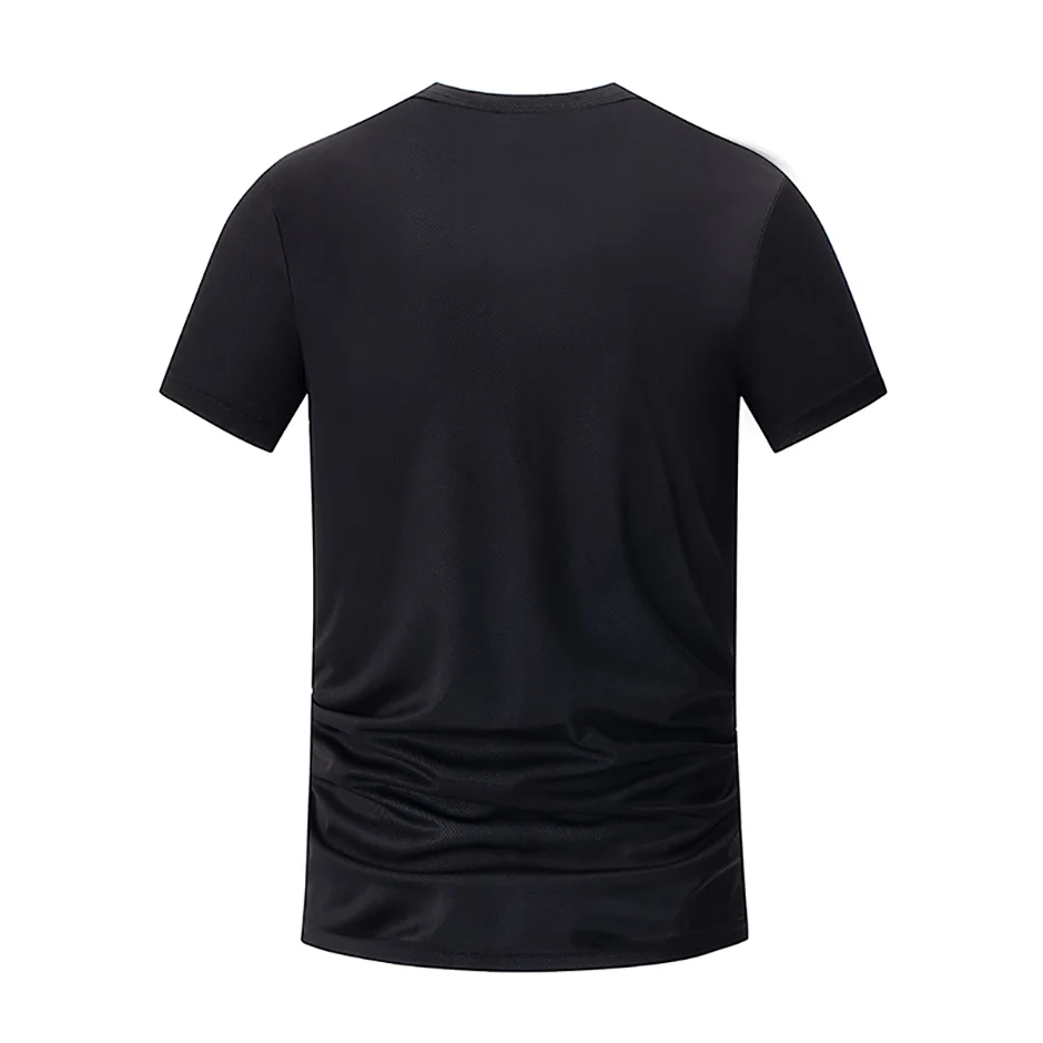 1/4 Stück Sommer-Herren-Sweatshirt mit Farbverlauf und Kontrastfarben, Kurzarm, für Lauftraining, Sport-Oberteil, Rundhals, bequemes T-Shirt – Detail 9