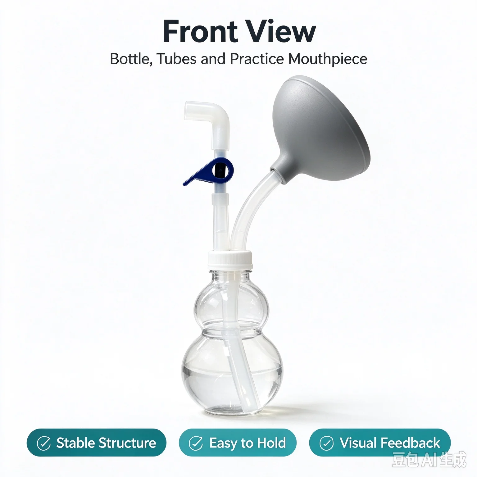 Vocal Sound Bottle  Training Kettle, Professional Voice Trainer Pronunciation Tool Breath Exerciser for Vocal Cord  and Training