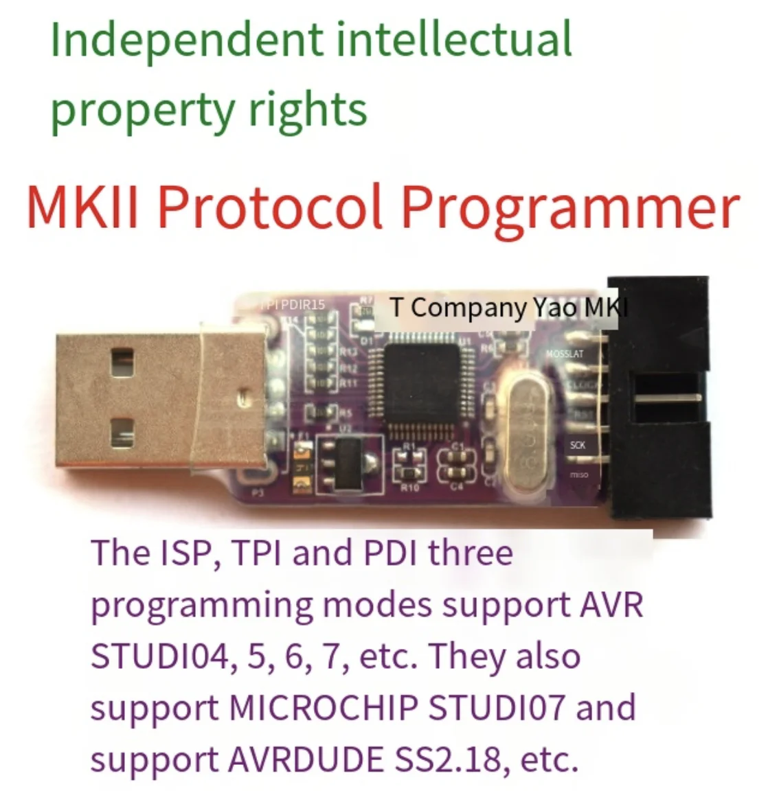 

Микроконтроллер AVR Программатор протокола MKII ISP TPI PDI с тремя режимами, совместимый с оригинальным загрузчиком MK2