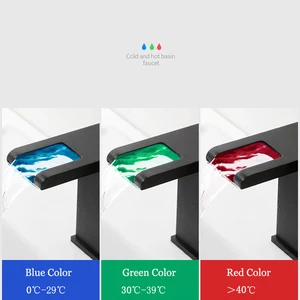 Led luxury shinth tap bathroom sink, tall and short tap, hot and cold water mixer 12 Main Sales Tap Lavabo Luxury - №1