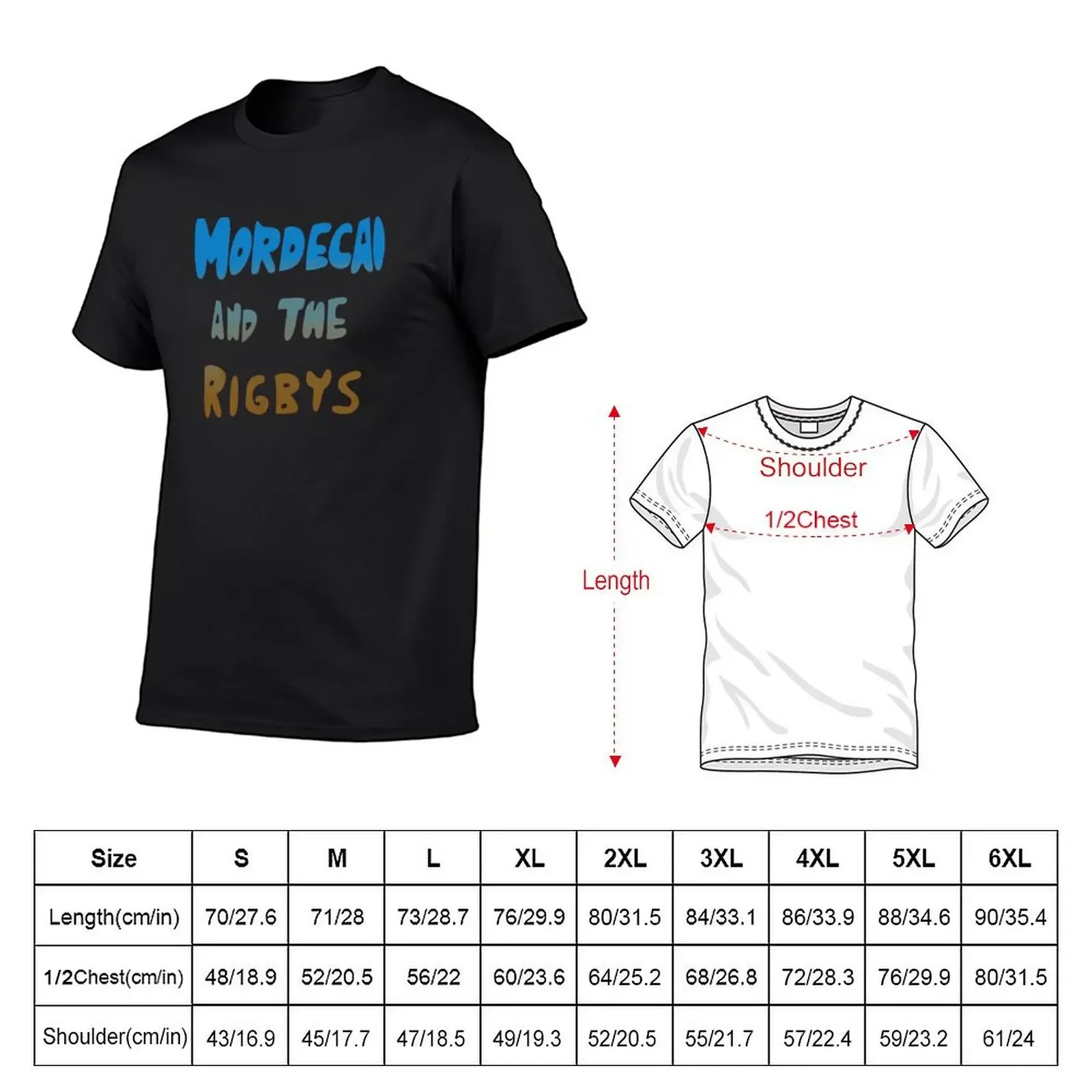 Mordecai and the Rigbys T-Shirt summer tops basketball graphic tees men clothings