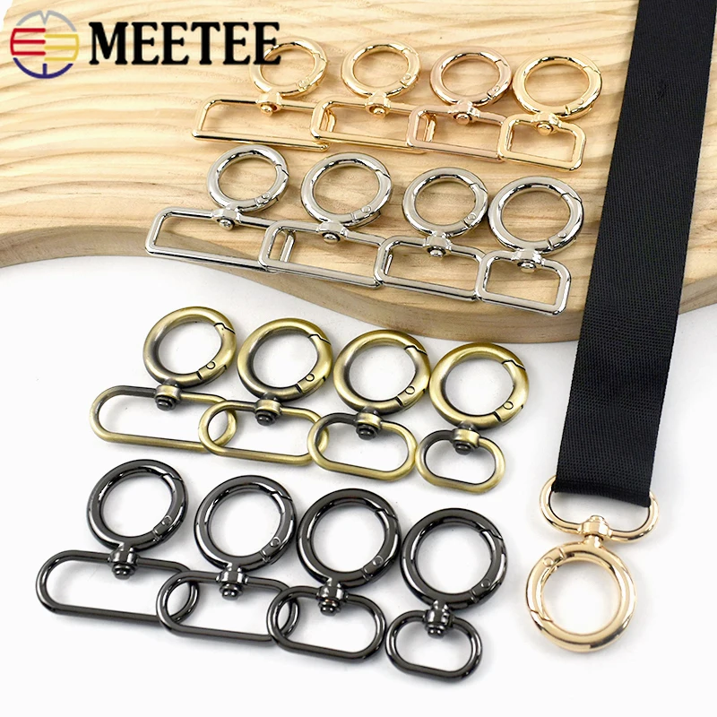 

2/5/10Pcs 20-38mm Metal Swivel Lobster Buckles for Bag Strap Keychain Carabiner Pet Collar Spring Hook Buckle DIY Accessories