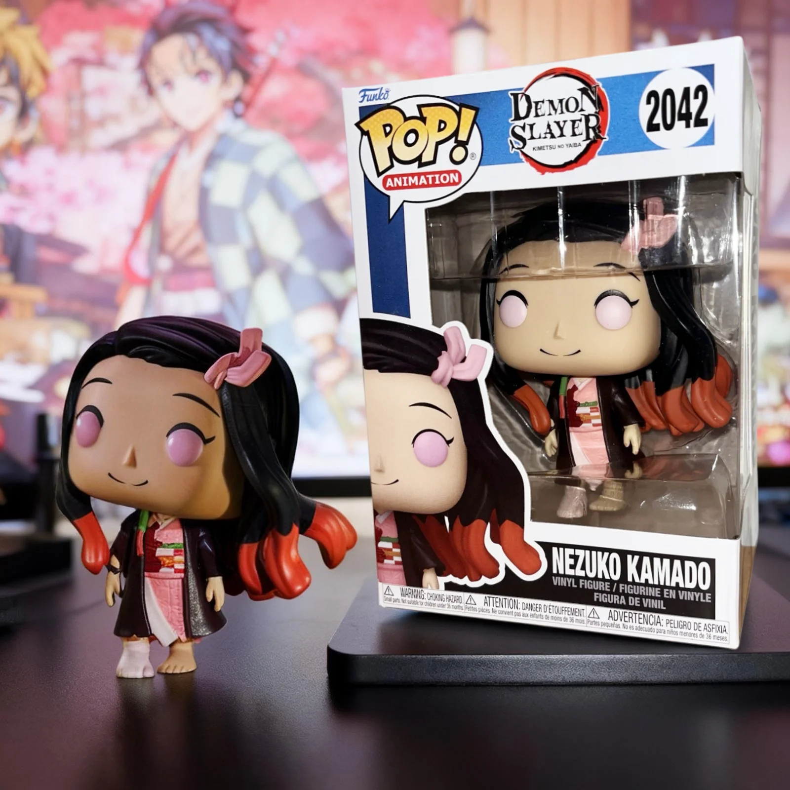 

Nezuko Kamado (Smiling) #2042 Figure Demon Slayer Kimetsu no Yaiba Funko Pop Genuine Limited Edition Collect Figures Fans Gift