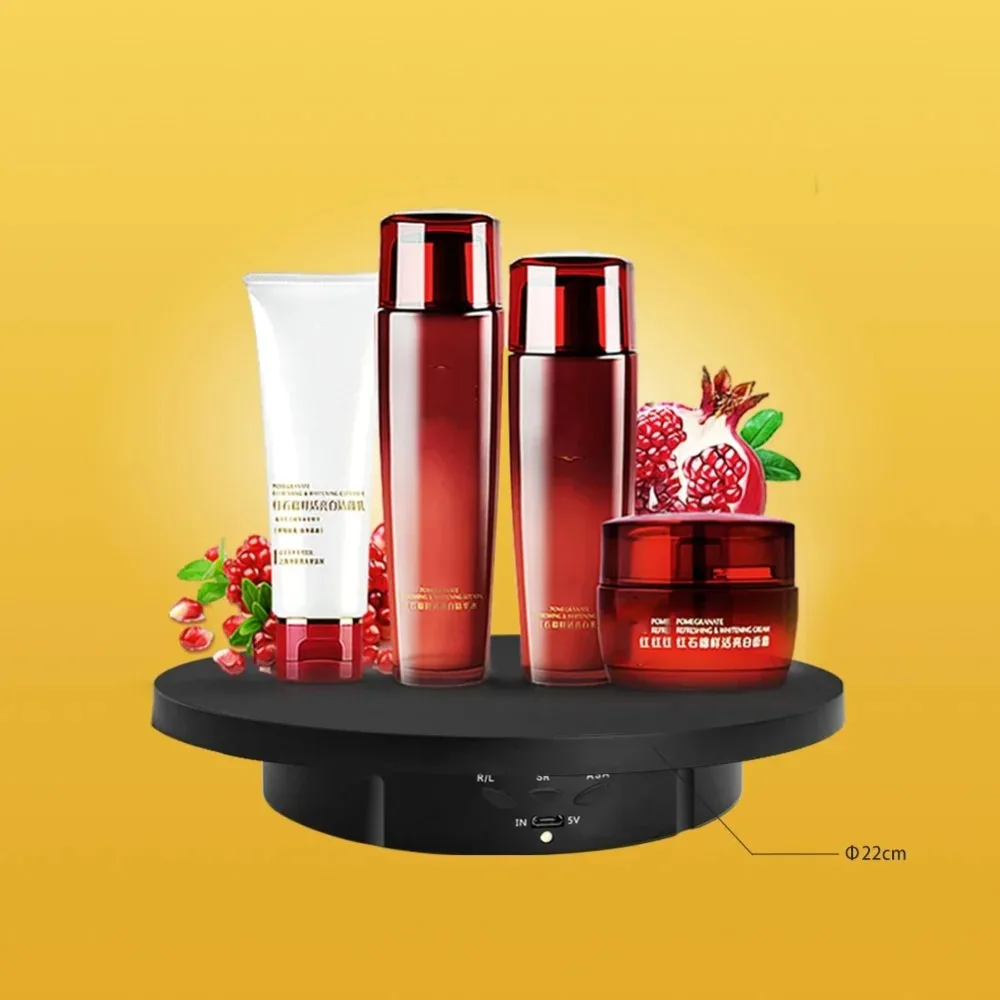 

3 Speeds Electric Rotating Visualizer 360° Turntable Regulation USB Charge Display Stand For Video Shooting Prop Jewelry Shoes