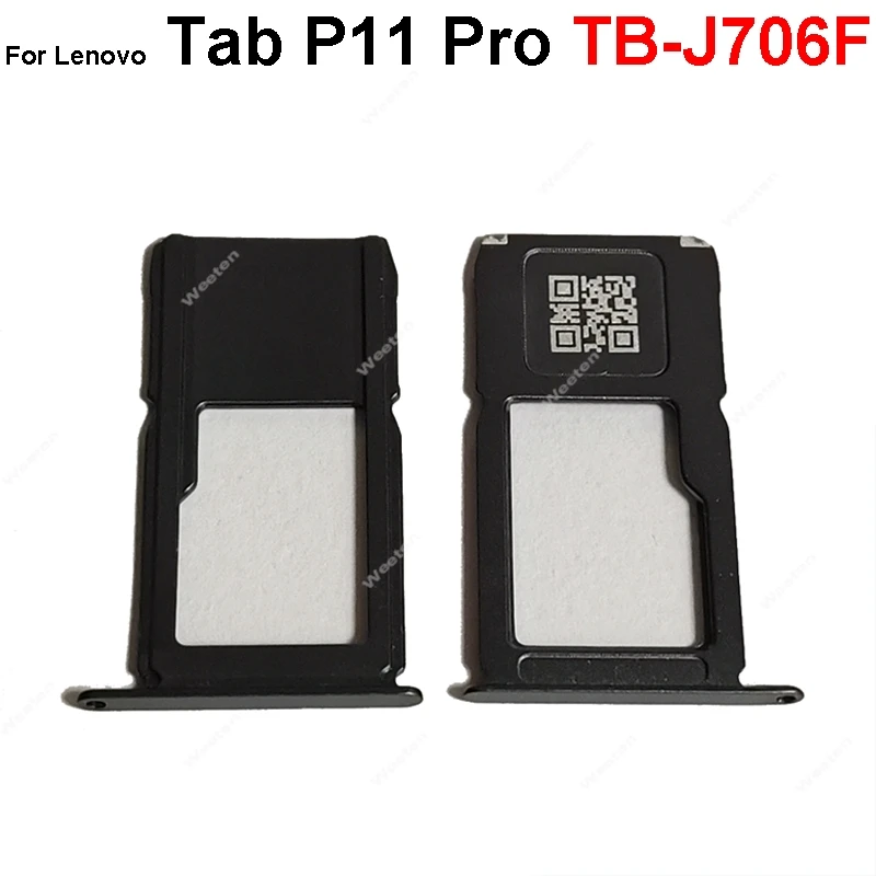 SIM Card Tray Slot For Lenovo Tab P11 P11 Pro TB-J606F TB-J706F SIM Card Holder Slot Micro SD Card Reader Adapter Repair Parts