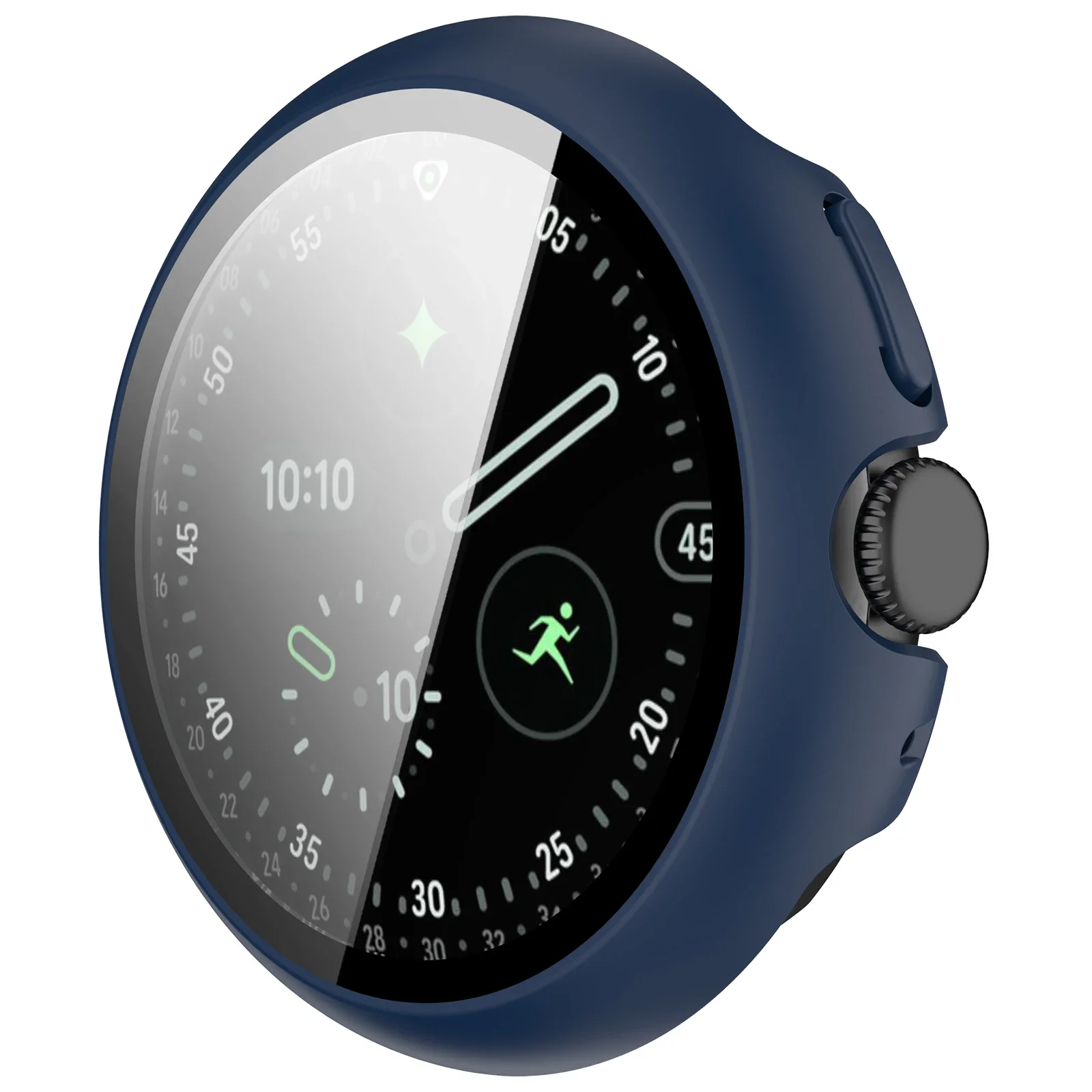 Gehärtetes Glas + Hülle für Google Pixel Watch 5 41mm 45mm, Hart-PC Rundumschutz-Bumper mit Displayschutzfolie für Google Pixel Watch 4 – Detail 23