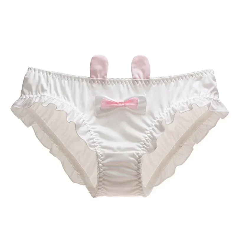 Japanese Lolita Princess Style Cute Lovely Sweety Bunny Ears Low Waist Women\'s Panties Elasticity Underwear Breifs