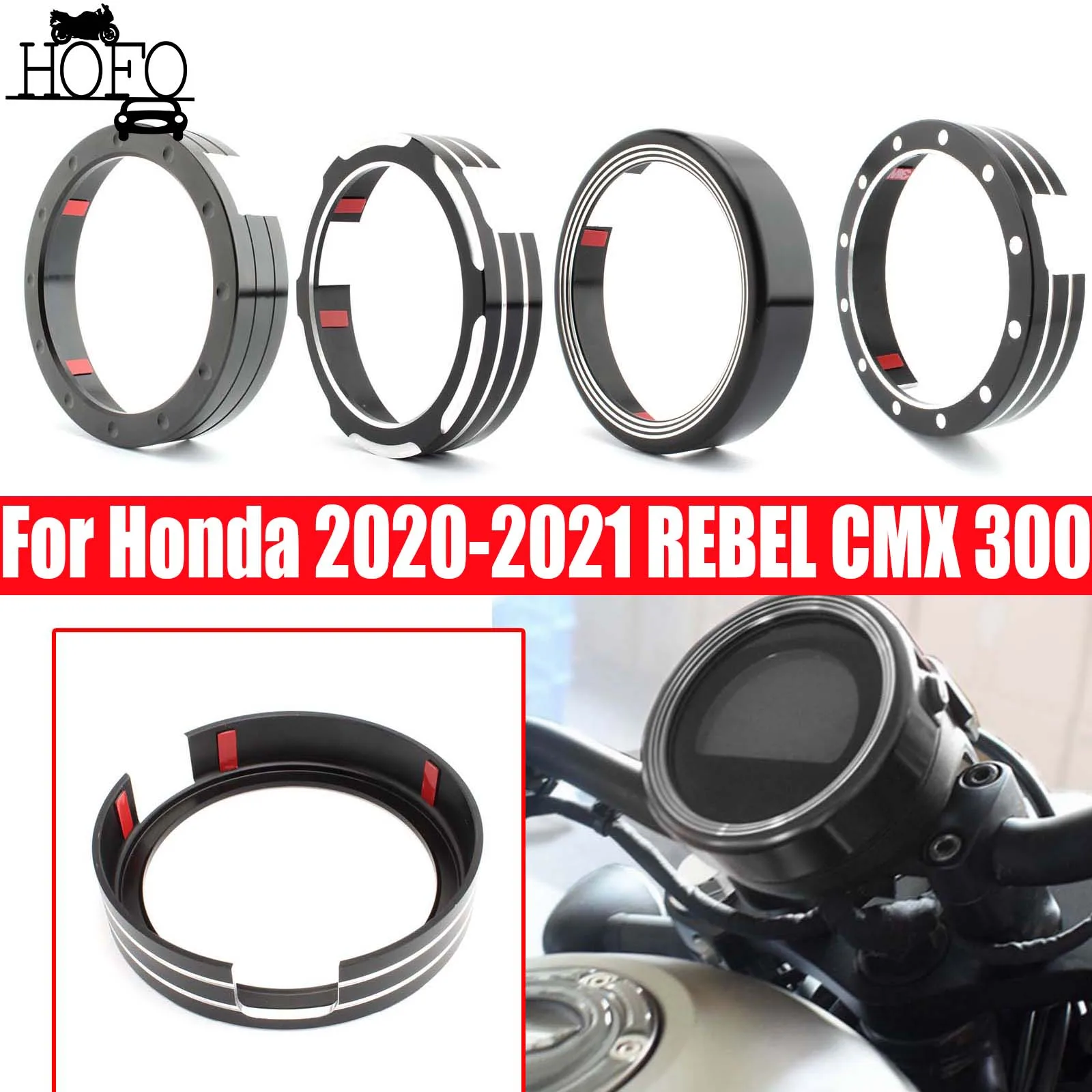 

Speedometer Gauge Meter Ring Cover For Honda REBEL CMX300 CMX500 2020-2021