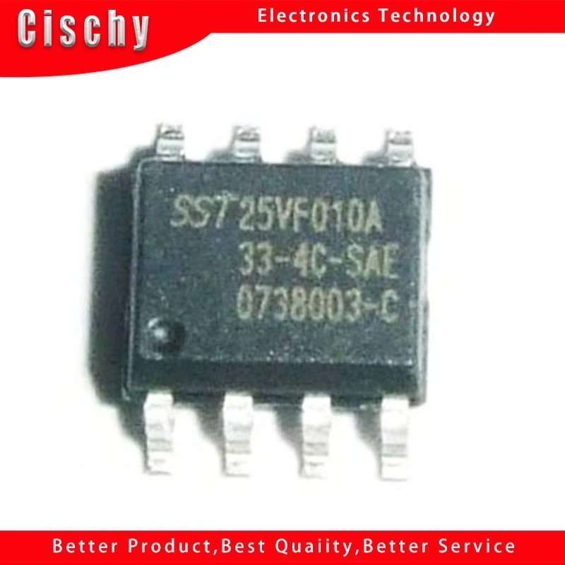 

10pcs/lot SST25VF010A-33-4C-SAE SST25VF010A SOP-8 In Stock