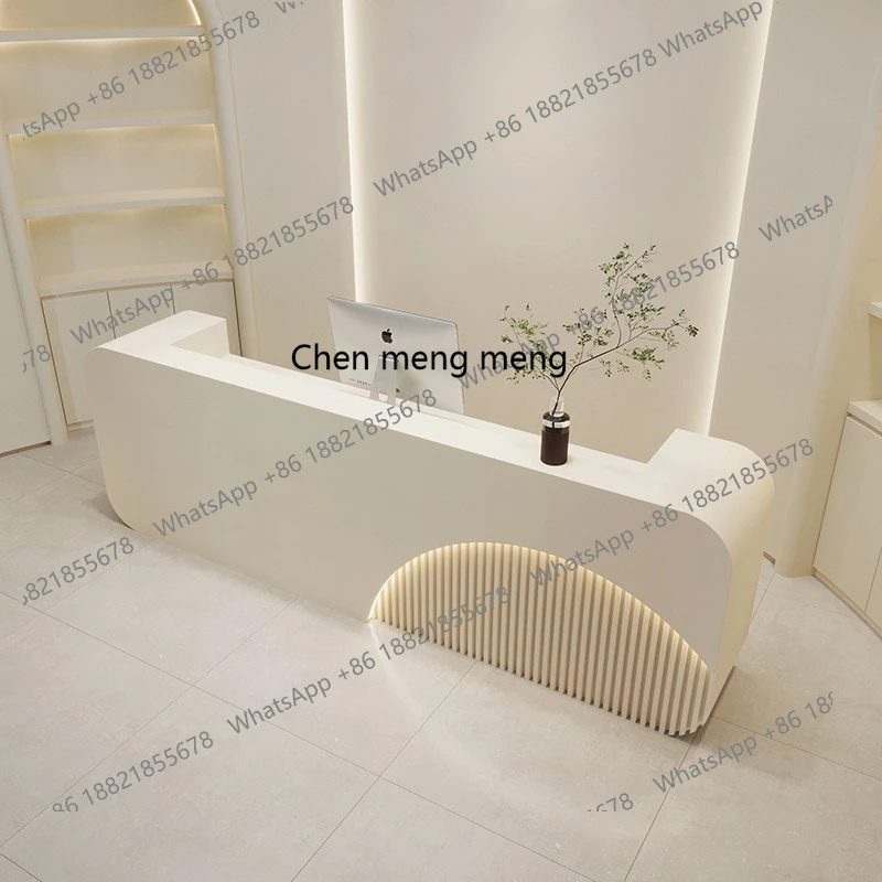 بار صالون التجميل، مركز صحي بسيط وحديث لصفحة الخروج، مكتب الاستقبال