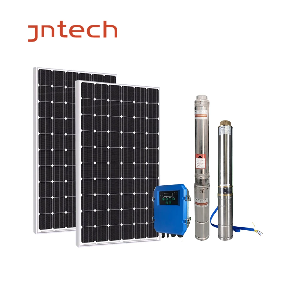 Jntech High Efficiency Dc Solar Pump System High Head Submersible Deep Well Solar Water Pump System