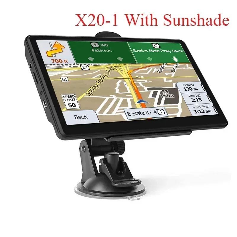 Veclumin Car GPS Navigation X20-1 with Sunshade 7