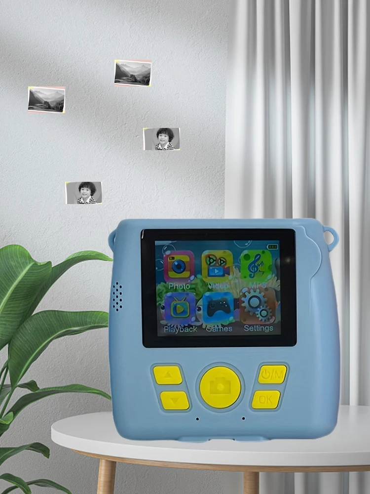 1pc Portable Toy Instant Print 2.4 Inch Screen Digital Camera for Kids, Kids Camera Instant Print, Christmas Birthday Gifts