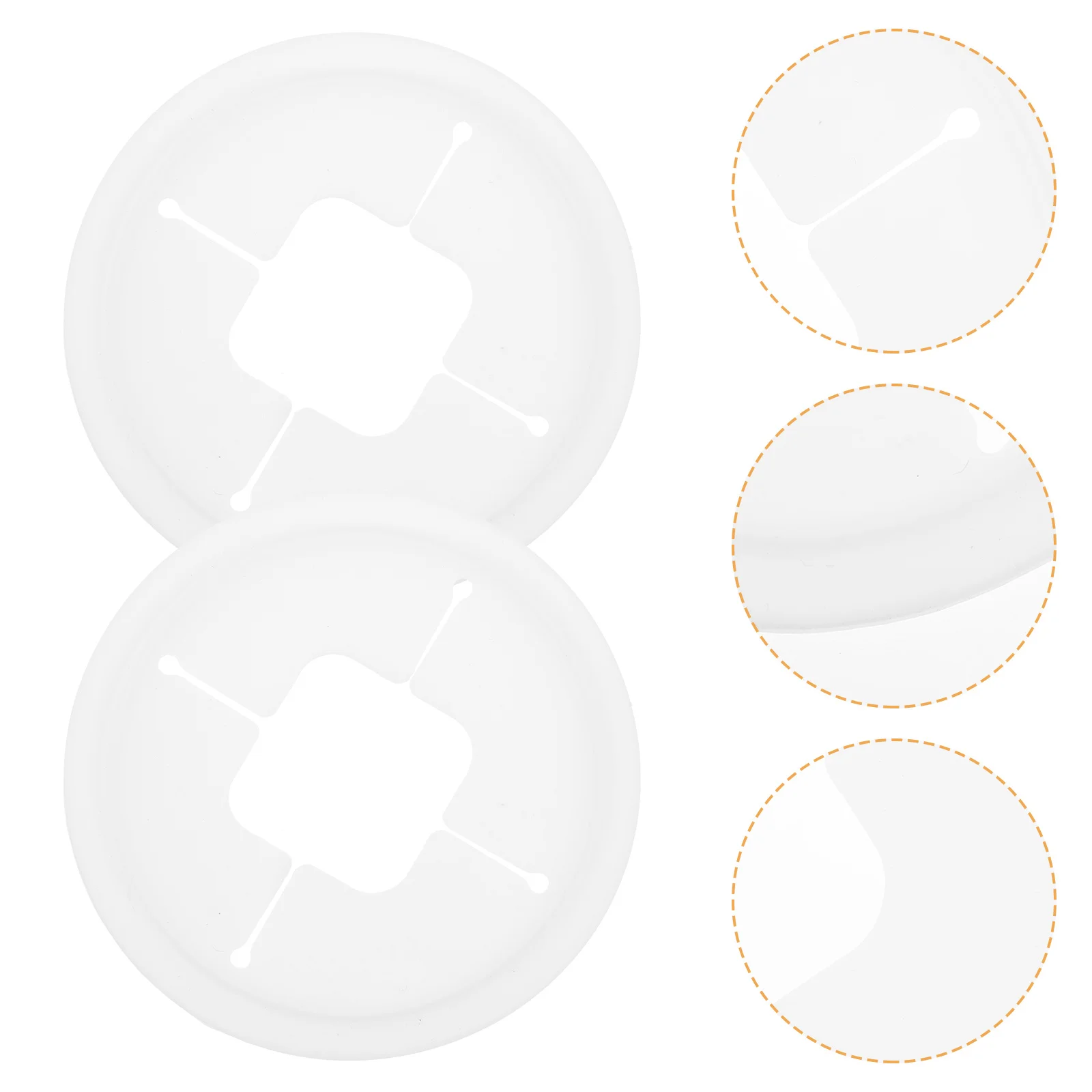 

2Pcs Silicone Canning Jar Lids Wide Mouth Mason Lids Easy Install Food Grinding Accessories Small Jar Tops