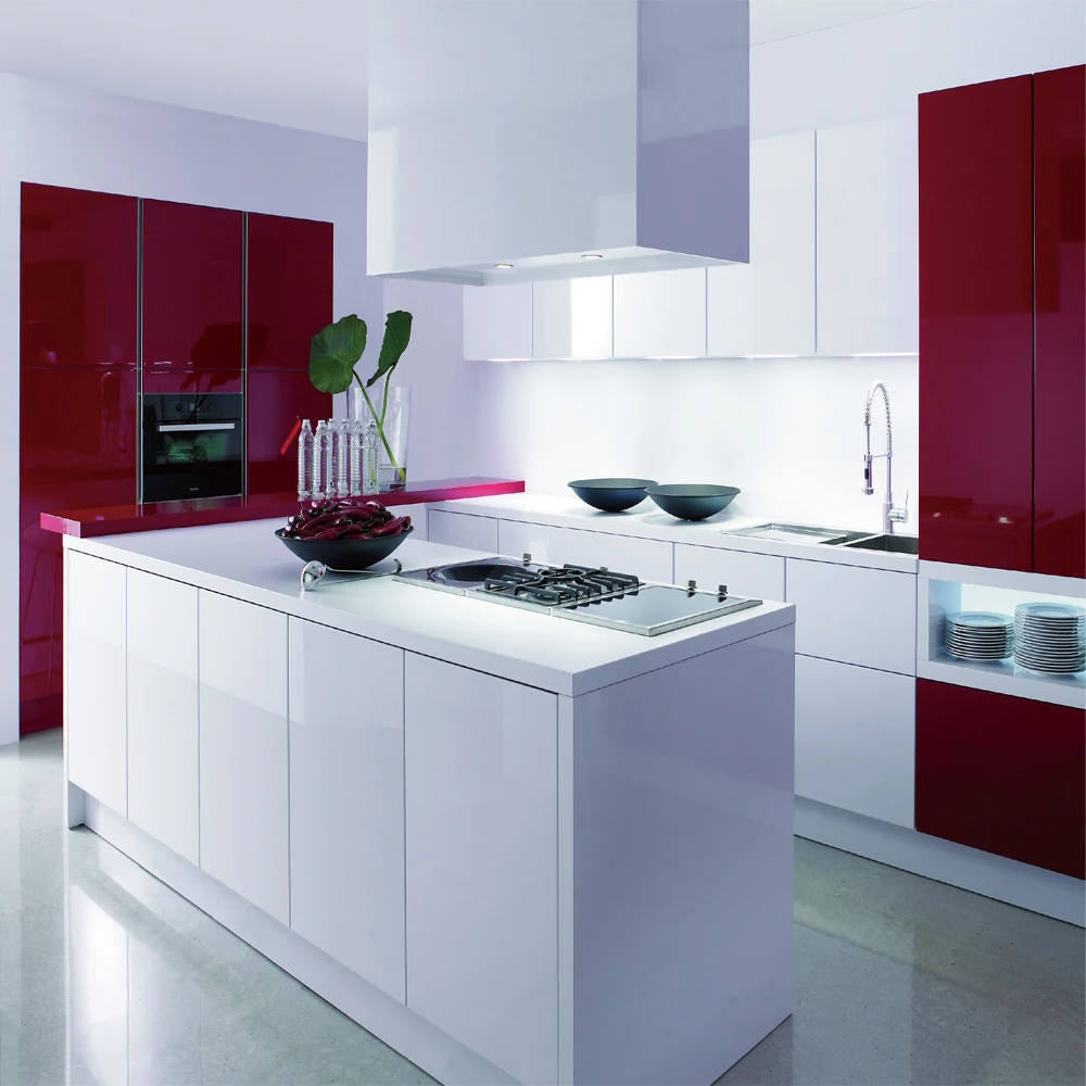 China Kitchen Cabinets Factory Kitchen Cupboards Design Solid Wood Kitchen Design