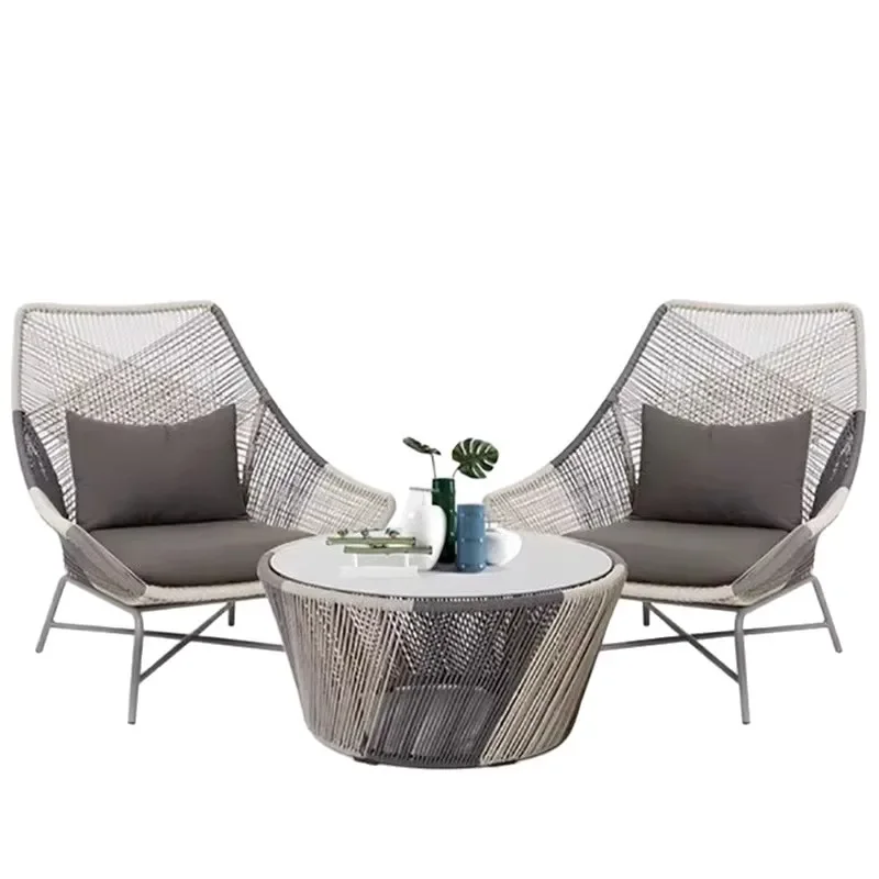 Outdoor rattan chair leisure chair, indoor rattan sofa chair, garden rest chair