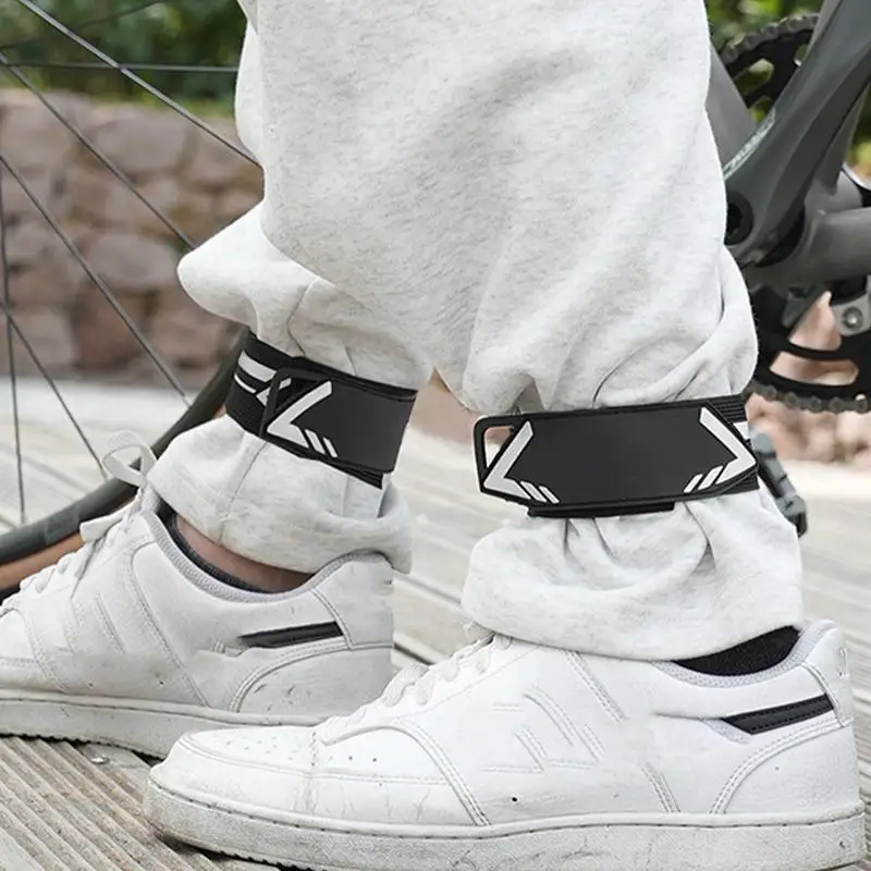 Bicycle Ankle Leg Strap Cycling Bike Safety Trousers Strap Ankle Bind Bands Strap Outdoors 1pcs Waterproof Elastic Pant Straps