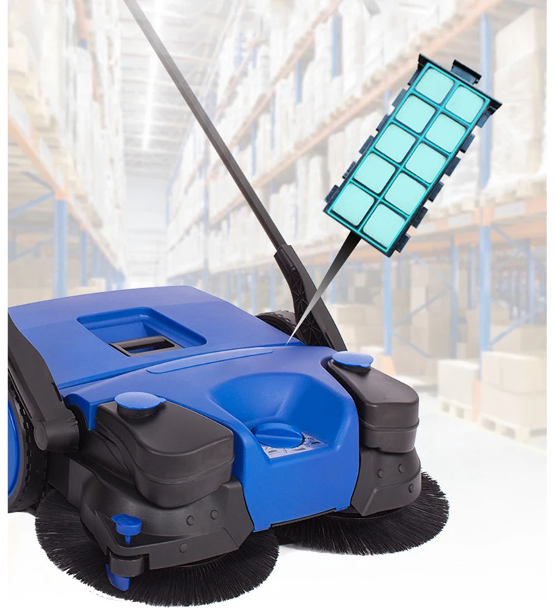 Sweeper-780H Hand Push Manual Floor Street Road Vacuum Sweeper