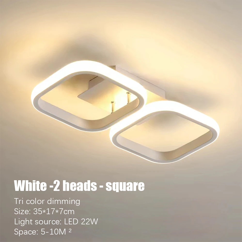 Moderne LED-plafondverlichting Ganglicht Huisverlichting Led Opbouw voor Slaapkamer Woonkamer Ganglicht 3-kleuren