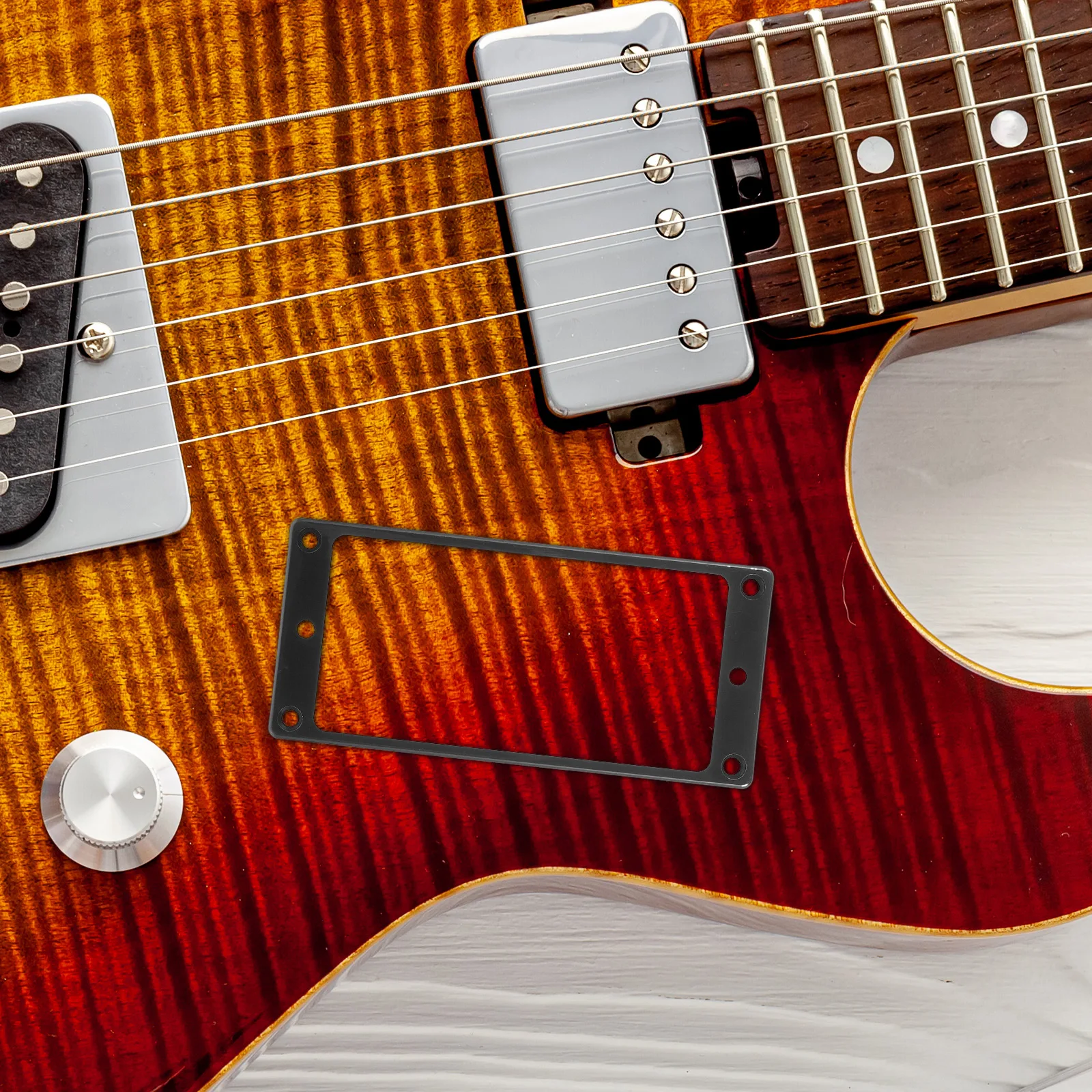 

2Pcs Electric Guitar Pickup Frames Durable Protective Cover Replacement Part Portable Accessories Pickups Cover Frame