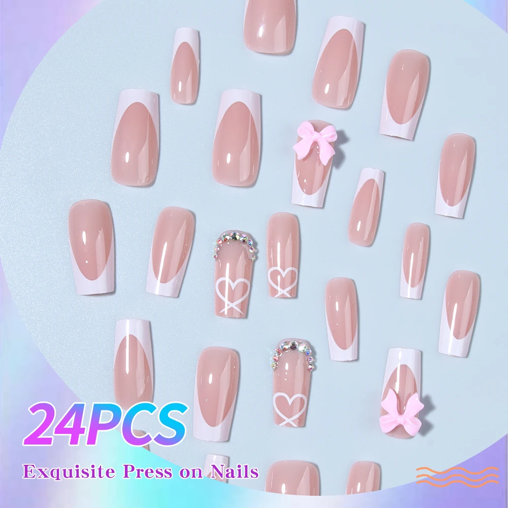 24 faux ongles longs de style  - Nail Extension Tips avis et prix