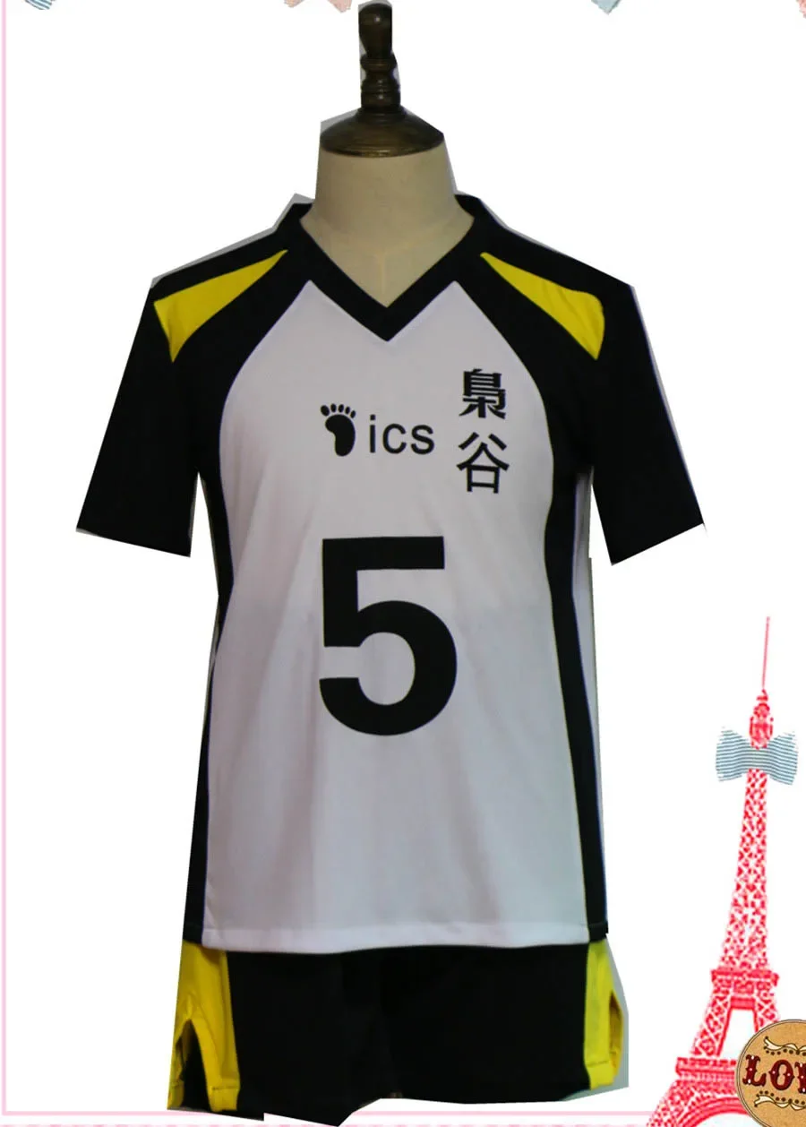 Haikyuu Fukurodani Bokuto Koutarou Haikyuu Uomini Cosplay Jersey No.4 No.5 Donne Costume Cosplay Uniforme T-shirt E Pantaloni Jersey