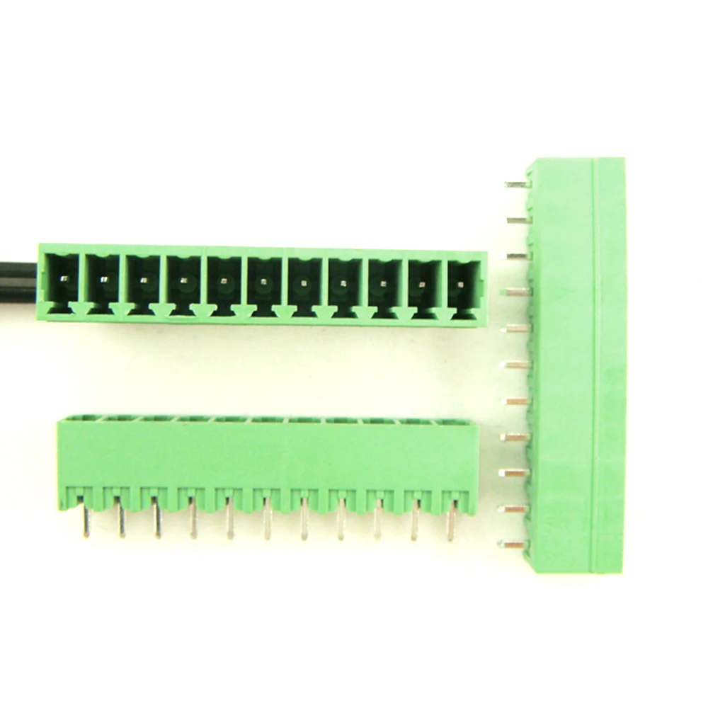 Free Shipping (100pcs/Lot) 15EDGK-3.81-11P + 15EDGVC-3.81-11P Straight Pin Screw Terminal Block Connector Pluggable Type