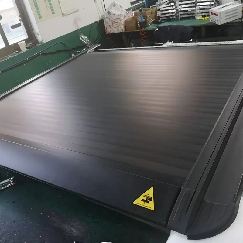 بيك اب شاحنة غطاء السرير الألومنيوم الأسطوانة مصراع غطاء تونيو الكهربائية لفورد F150 #6