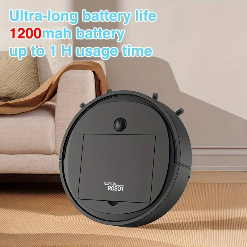 3-in-1 Smart Sweeping Robot 4000pa Suction Power Fully Automatic Home Cleaning Machine USB Charging Smart Vacuum Cleaner