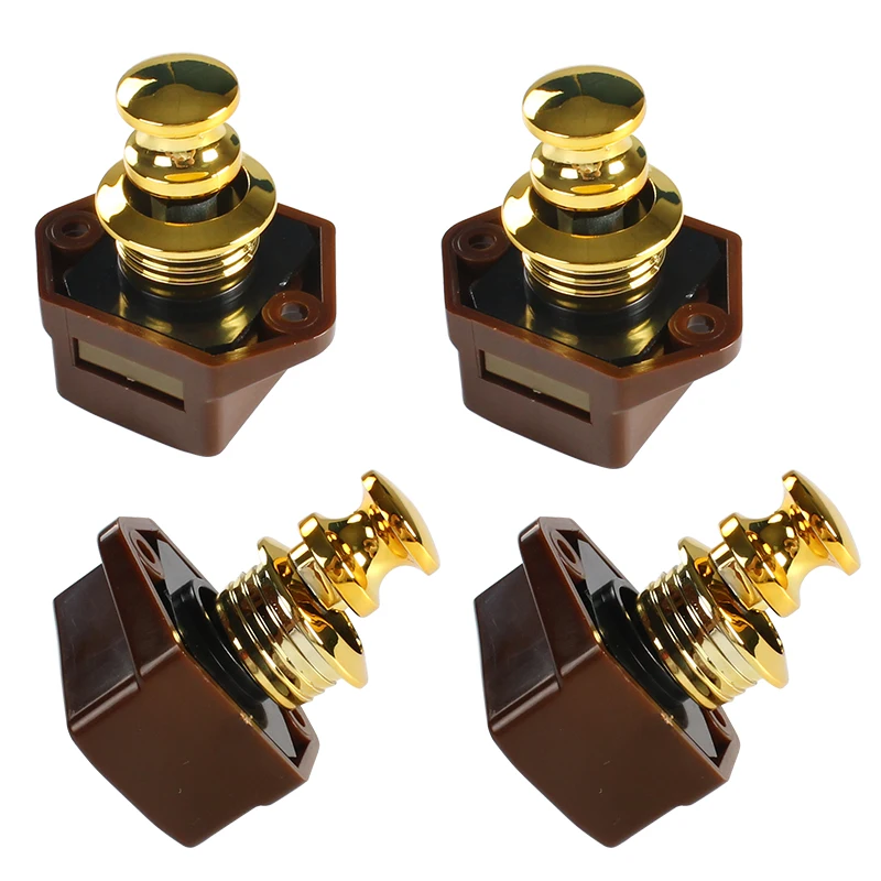 Motore per rimorchio camper OEM 20 pz/scatola RV RV Blocco a pulsante marrone Taglio di alta qualità Dimensioni 20 mm Stile moderno