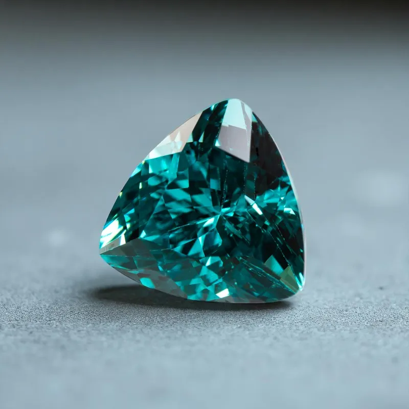 Выращенный в лаборатории Paraiba VVS1 неоновый синий цвет драгоценный камень для DIY подвески расширенные ювелирные изделия кольца серьги изготовление на выбор сертификат Фото №3