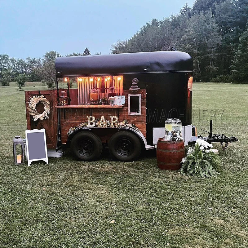 Factory Supply Mini Food Truck Mobile Bar Outdoor Mobile Coffee Ice Cream Cart Hot Dog Food Truck Trailer with Full Kitchen