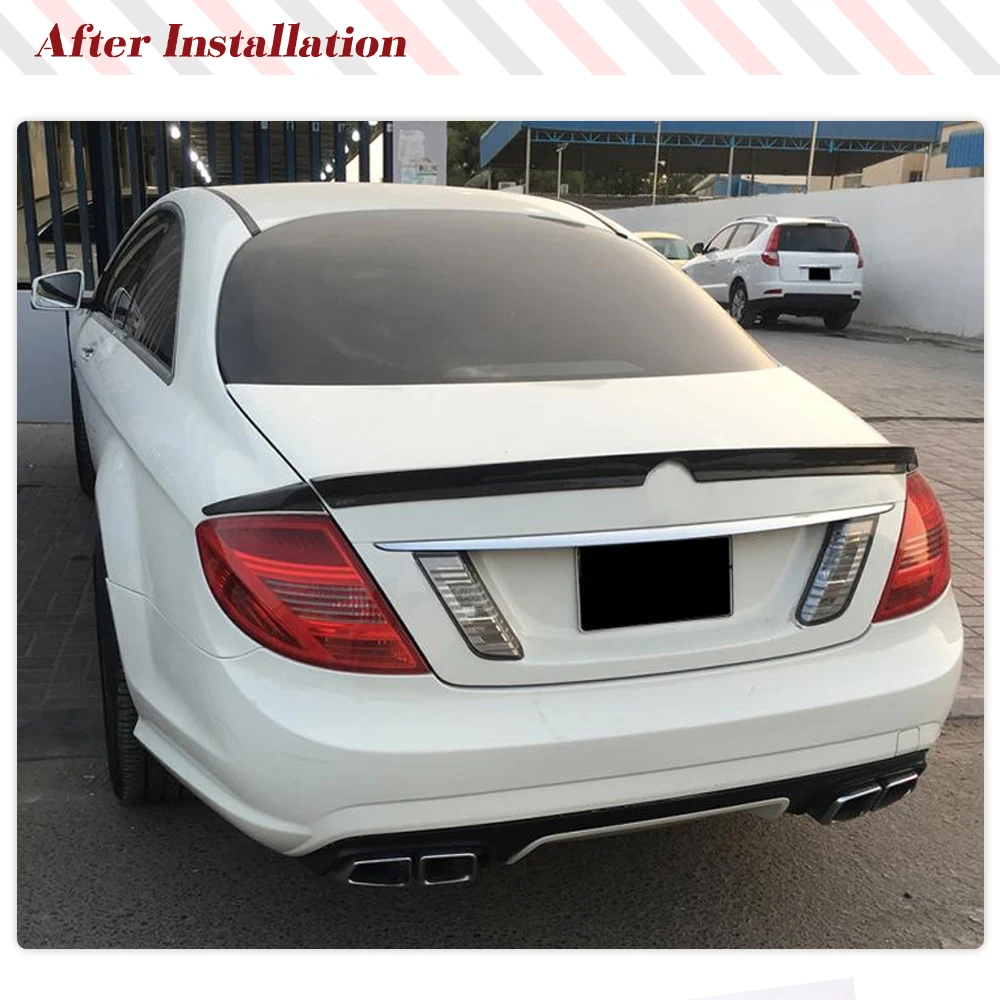 Carbon Fiber Car Rear Trunk Spoiler For Mercedes-Benz CL Class W216 C216 2009 2010 2011 2012 Rear Boot Lip Wing Car Tuning Parts