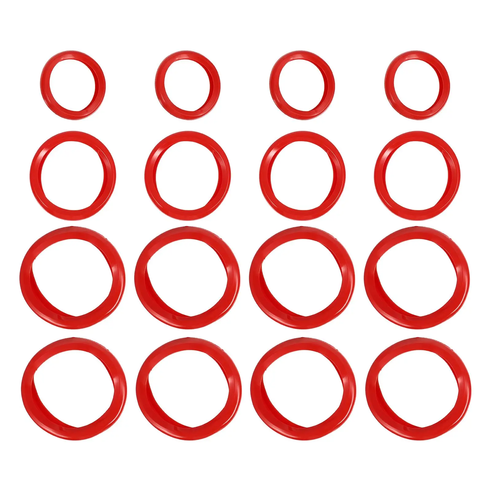 16 шт. чехлы для гантелей 25X8 125X4 05X4 красный 30 кг силиконовый протектор против падения нескользящий съемный аксессуар для фитнеса