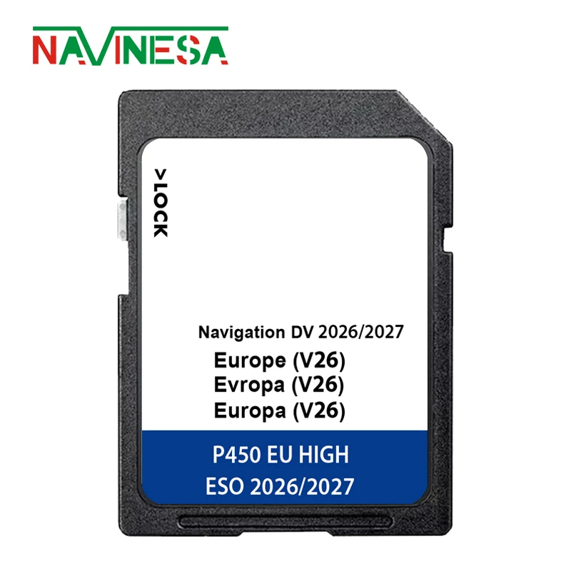 

DV V26 Discover Pro Media 64GB for VW Golf Passat Touran Vehicle Navigation SD Card GPS Sat Nav Map Europe UK 2026-2027