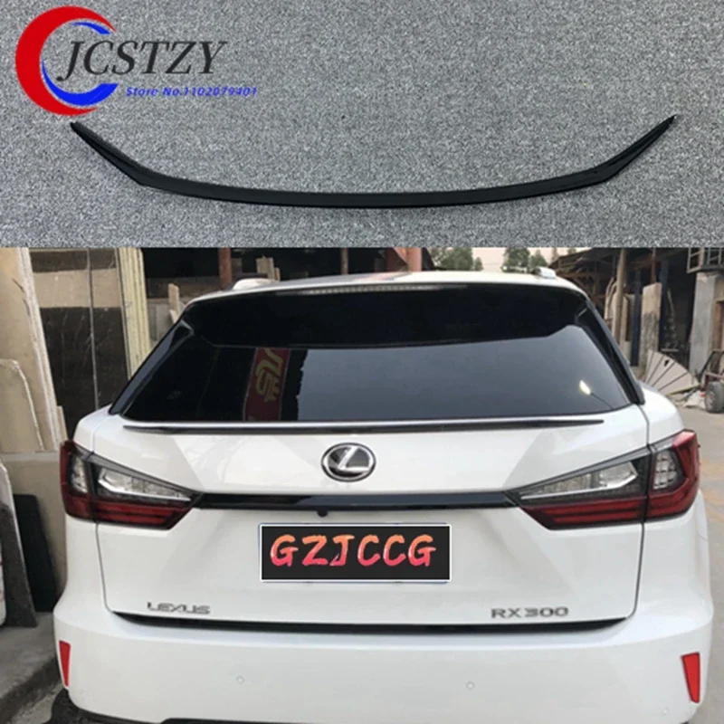 FRP And carbon fiber Unpainted Color Rear Trunk Boot Wing Rear Lip Spoiler For Lexus RX200t RX450h RX 2016 2017 2018 Car Styling