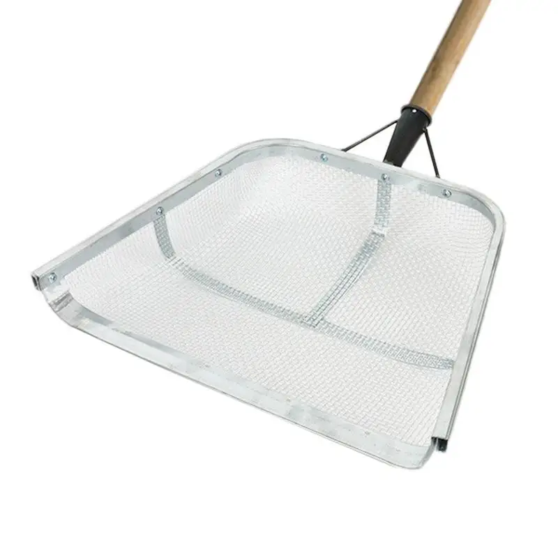 

Grain Sieve Shovel Sturdy Stainless Steel Soil Sieve With Easy Grip Handle Multifunctional Ergonomic Harvest Strainer Portable