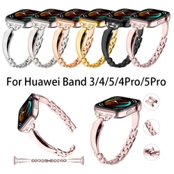 For Huawei Watch Fit 3 4 4pro Strap Stainless Steel band D-Shape Women Men Metal Bracelet Correa for Huawei fit 5 5pro Watchband