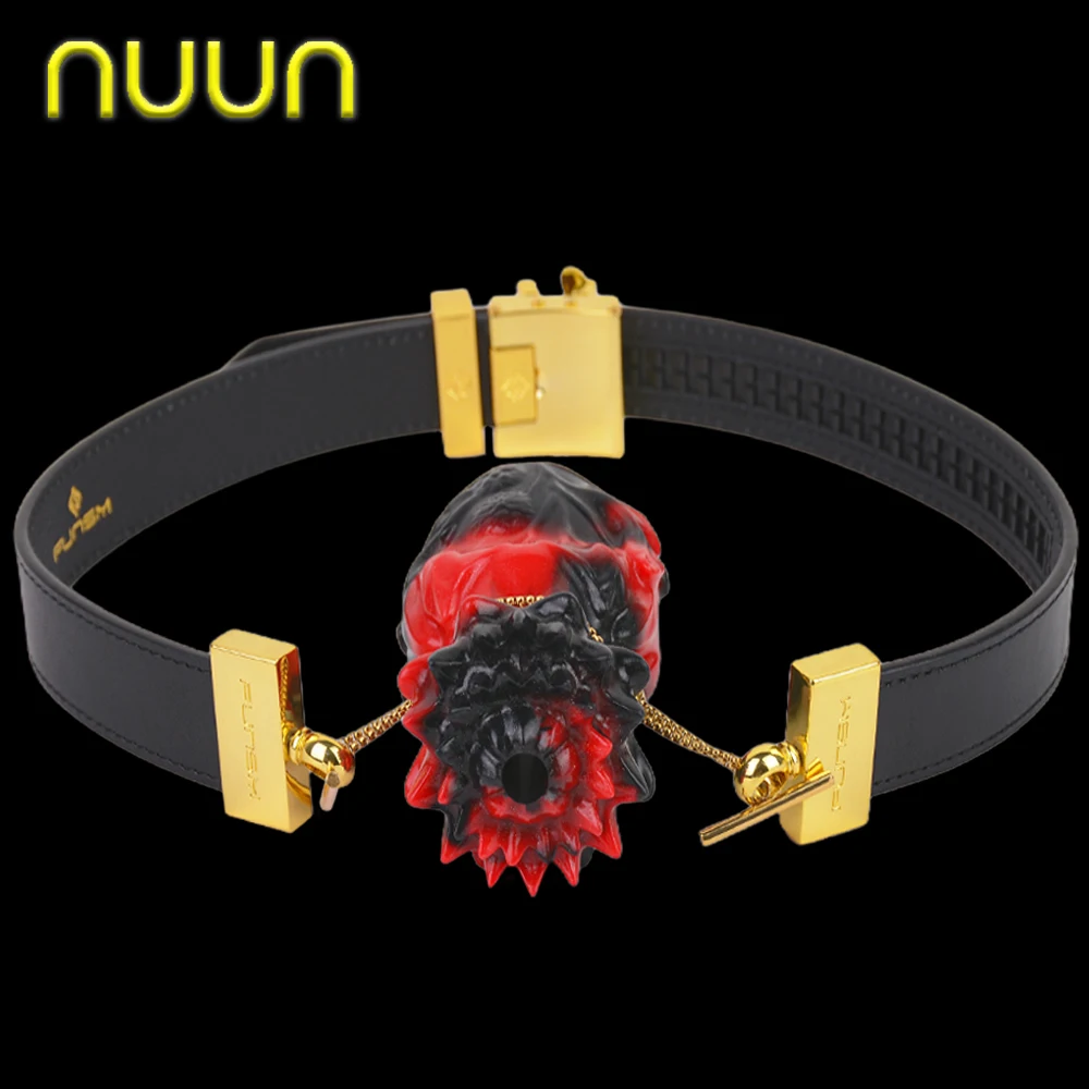 NUUN Breathable Safety Liquid Silicone Flower Mouth Gag Bondage Restraints Open Mouth Plug Adult Games Sex Toys For Couple Bdsm