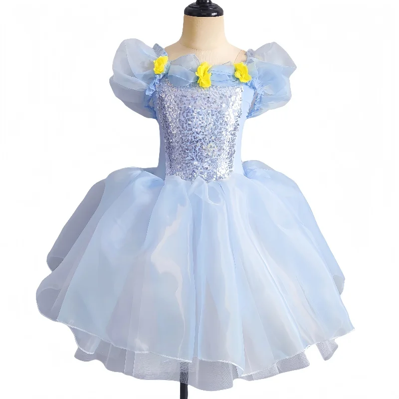 

Kids Ballet Dress Long Tulle Skirt Girls Stage Performance Modern Dance Costume Choir Outfit dance costume dress dance costume