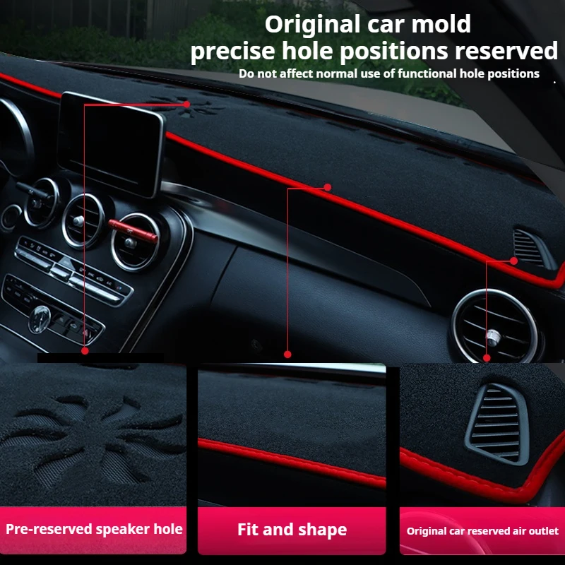 غطاء لوحة سيارة داشمات السجاد كيب لشركة هيونداي I30 كومبي كوبيه I 2007 2008 2009 - 2012 حامي البساط المضادة للأشعة فوق البنفسجية كتلة الشمس راي #6