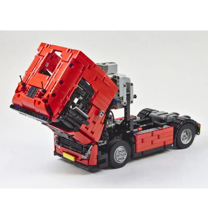 

MOC-39476 Новая модель полуприцепа-фургона 4x2 из строительных блоков, 1411 деталей, MOC, подарок для мальчиков на день рождения и Новый год